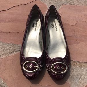 AK Anne Klein iflex Mahenagonm burgundy flats